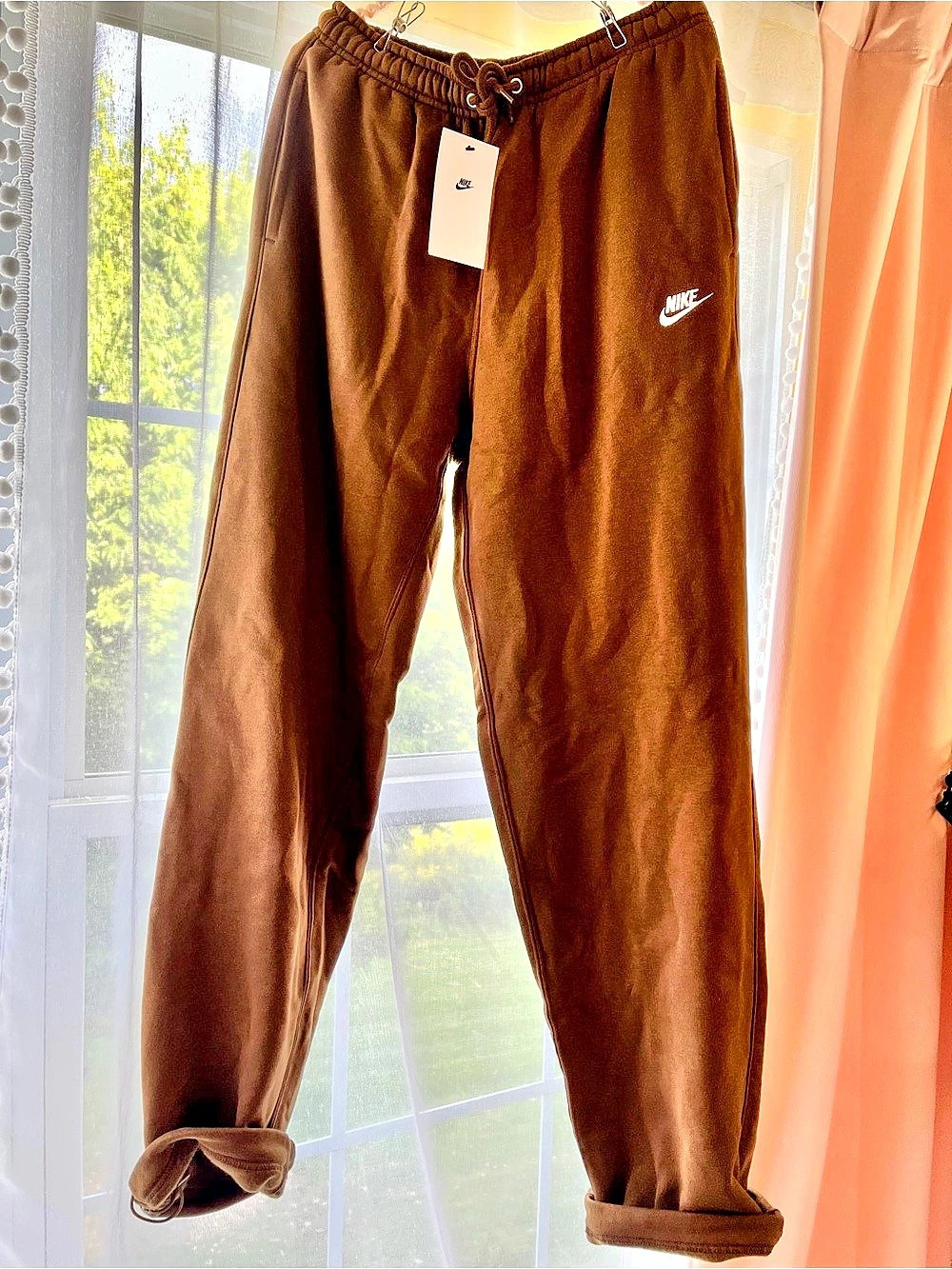 Nike Sportswear Club Fleece Pants Brown Joggers Medium
